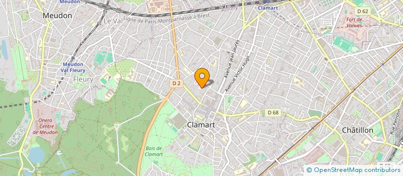 localisation de l'entreprise MADAME MARYLENE REAU à CLAMART