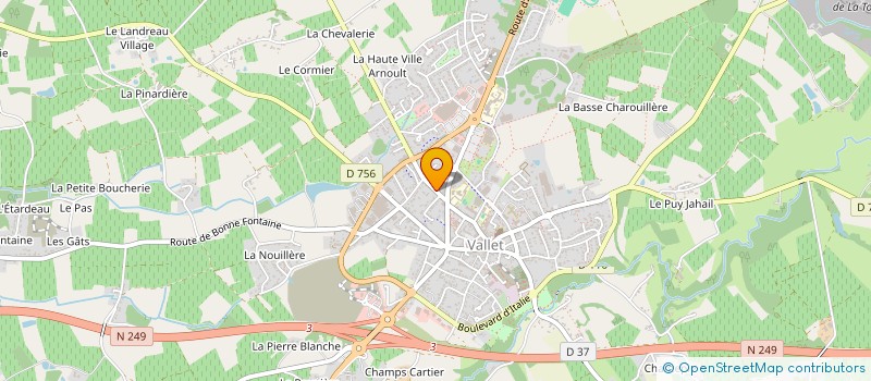 localisation de l'entreprise MADAME MARYLENE RIPOCHE  VALLET