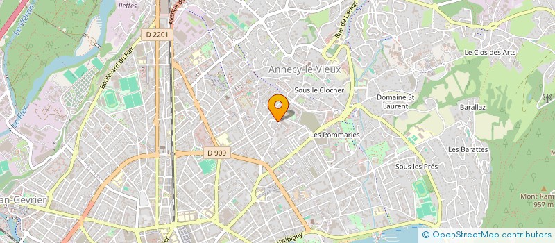 localisation de l'entreprise MADAME MARYLENE ROFFIDAL à ANNECY