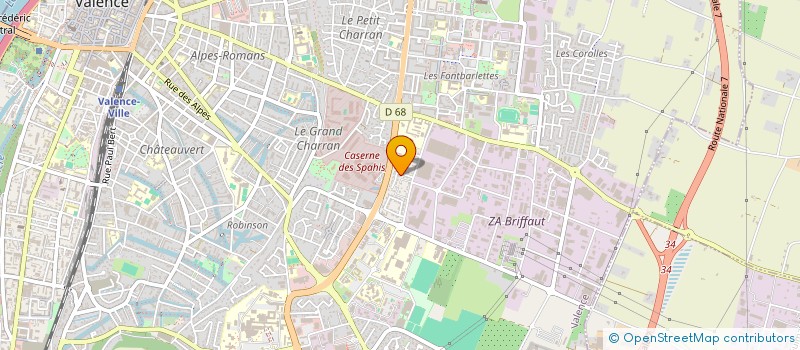 localisation de l'entreprise MADAME MARYLENE ROSE à VALENCE