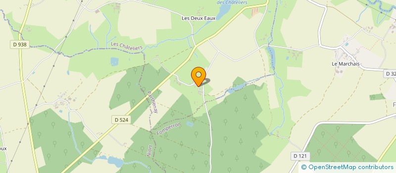 localisation de l'entreprise MADAME MARYLENE ROUSSEAU  LES CHATELIERS