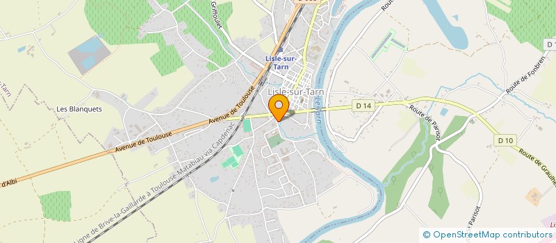 localisation de l'entreprise MADAME MARYLENE SAURAT  LISLE-SUR-TARN