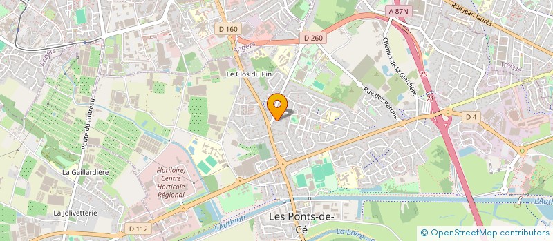 localisation de l'entreprise MADAME MARYLENE SOYER  LES PONTS-DE-CE