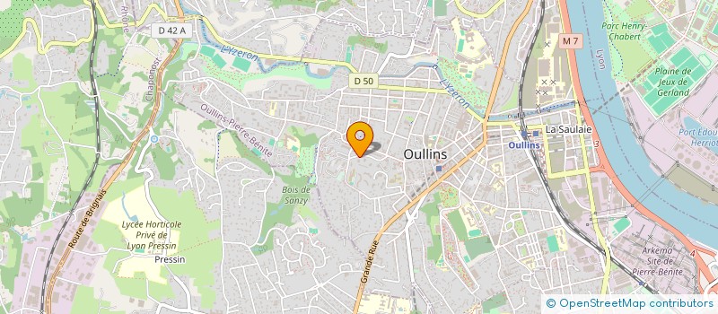 localisation de l'entreprise MADAME MARYLENE VALIOT  OULLINS-PIERRE-BENITE