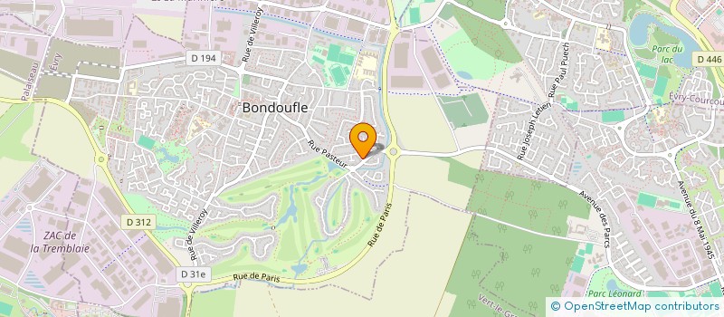 localisation de l'entreprise MADAME MARYLENE VERGES à BONDOUFLE