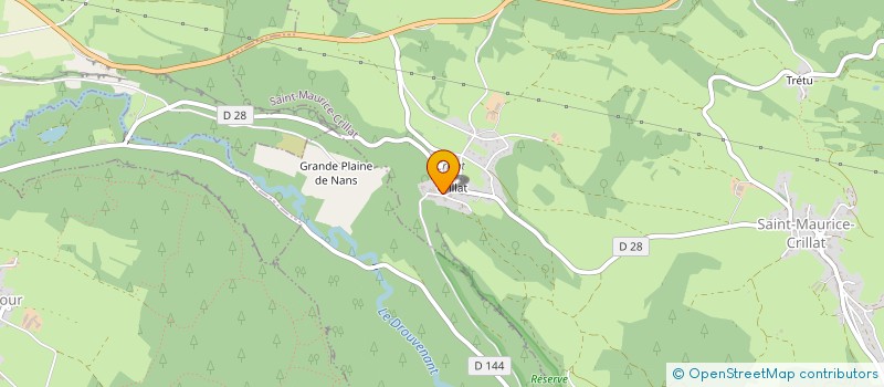 localisation de l'entreprise MADAME MARYLENE VOITOT  SAINT-MAURICE-CRILLAT