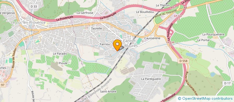 localisation de l'entreprise MADAME MARYLIN DAGONNEAU  LE CANNET-DES-MAURES