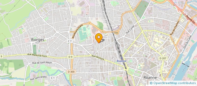 localisation de l'entreprise MADAME MARYLIN FESSY  ROANNE