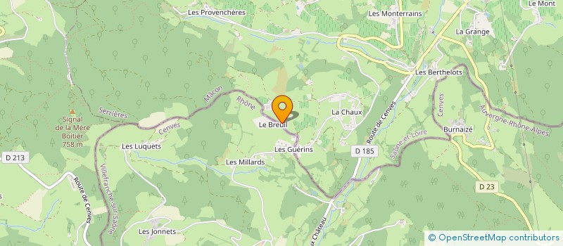 localisation de l'entreprise MADAME MARYLIN JURADO à SERRIERES