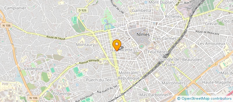 localisation de l'entreprise MADAME MARYLIN ROUX  NIMES