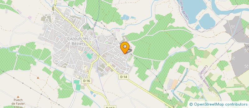 localisation de l'entreprise MADAME MARYLINE ANIEL  CAZOULS-LES-BEZIERS