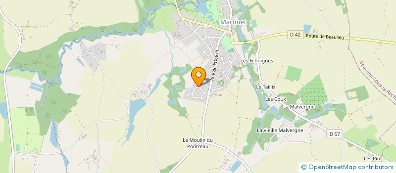 localisation de l'entreprise MADAME MARYLINE ARNOULD  MARTINET