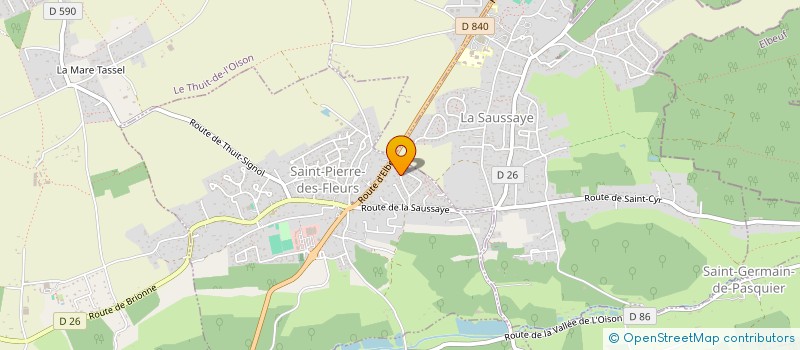 localisation de l'entreprise MADAME MARYLINE AVENEL  SAINT-PIERRE-DES-FLEURS