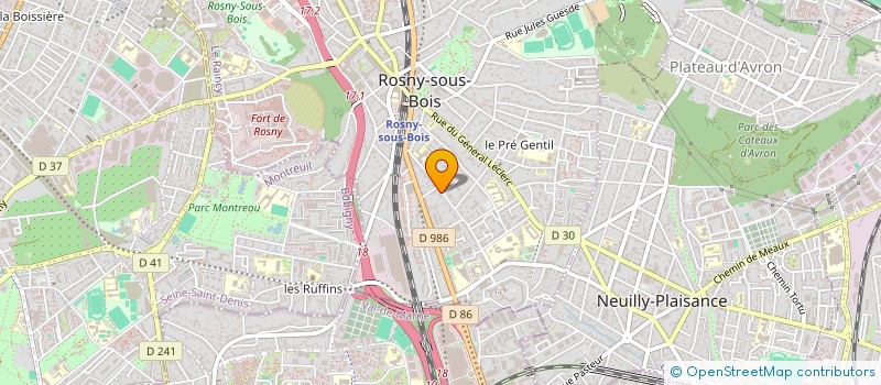 localisation de l'entreprise MADAME MARYLINE AVRIL à ROSNY-SOUS-BOIS