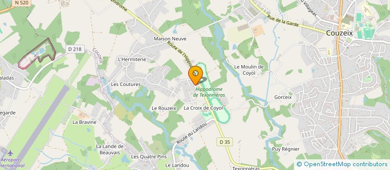 localisation de l'entreprise MADAME MARYLINE BARON à COUZEIX