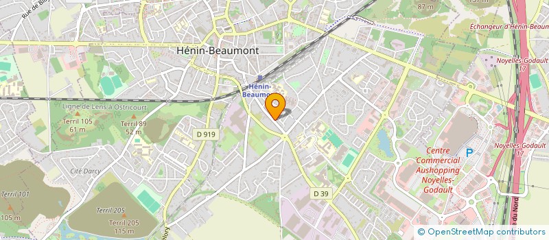 localisation de l'entreprise MADAME MARYLINE BENOT à HENIN-BEAUMONT