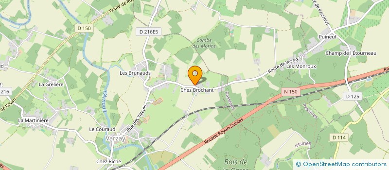 localisation de l'entreprise MADAME MARYLINE BERTEAUD  VARZAY