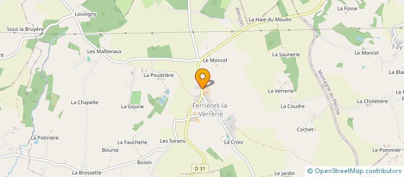 localisation de l'entreprise MADAME MARYLINE BERTHELOT à FERRIERES-LA-VERRERIE