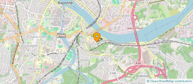 localisation de l'entreprise MADAME MARYLINE BERTHOLLE à BAYONNE