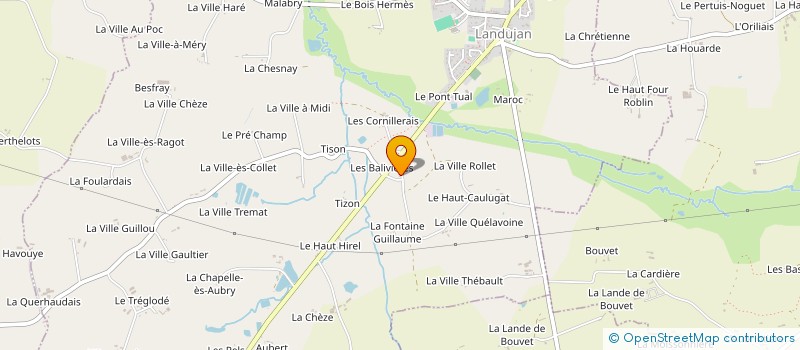 localisation de l'entreprise MADAME MARYLINE BESNARD  LANDUJAN