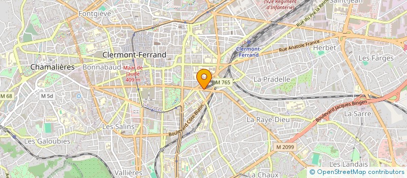 localisation de l'entreprise MADAME MARYLINE BILO'O BITA  CLERMONT-FERRAND