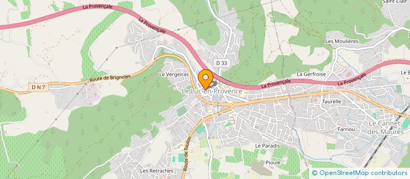 localisation de l'entreprise MADAME MARYLINE BISCHELONNE  LE LUC