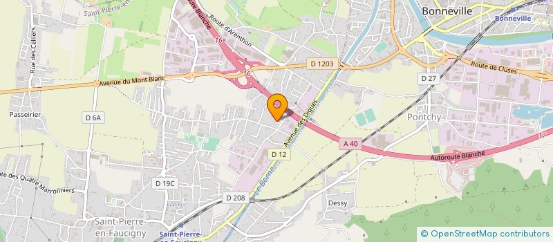 localisation de l'entreprise MADAME MARYLINE BLANC  SAINT-PIERRE-EN-FAUCIGNY