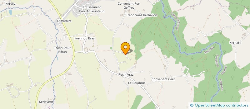 localisation de l'entreprise MADAME MARYLINE BLANCHARD  PLOUEGAT-GUERAND