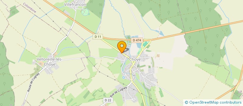 localisation de l'entreprise MADAME MARYLINE BLANCHARD  CHOYE