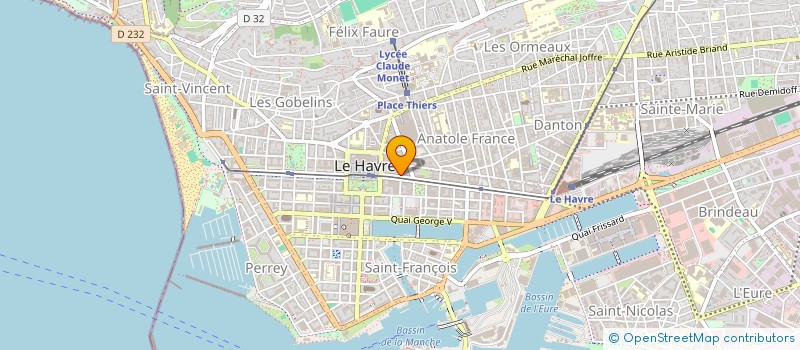 localisation de l'entreprise MADAME MARYLINE BLARRE  LE HAVRE