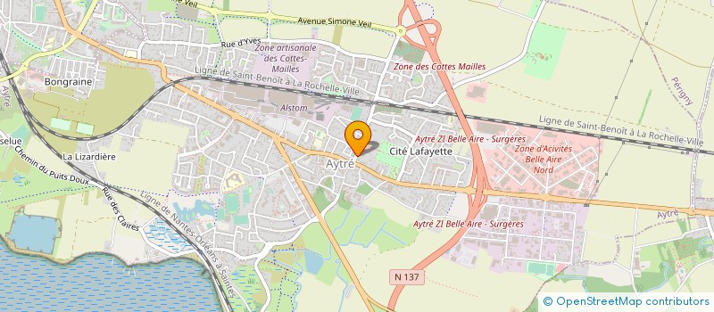 localisation de l'entreprise MADAME MARYLINE BOBRIE  AYTRE