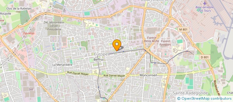 localisation de l'entreprise MADAME MARYLINE BONNIN  TOURS