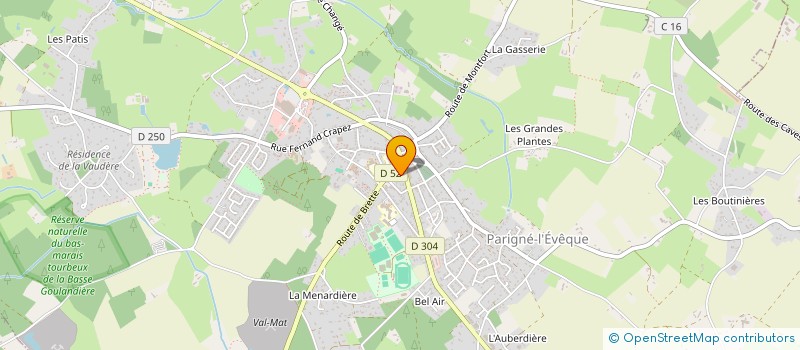 localisation de l'entreprise MADAME MARYLINE BORDERON  LE MANS