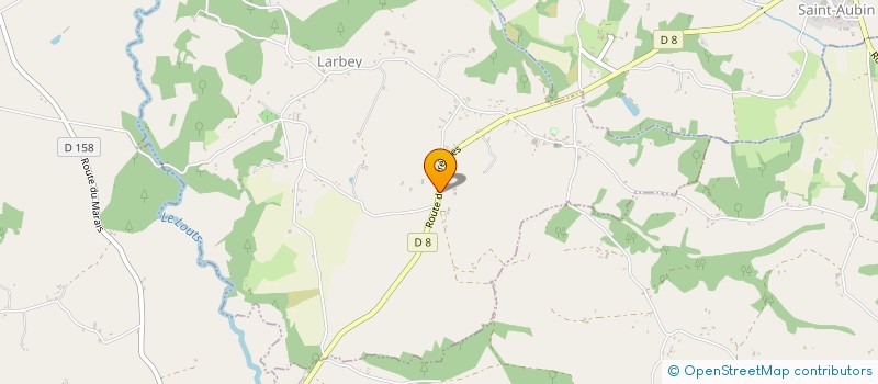 localisation de l'entreprise MADAME MARYLINE BORDES  LARBEY