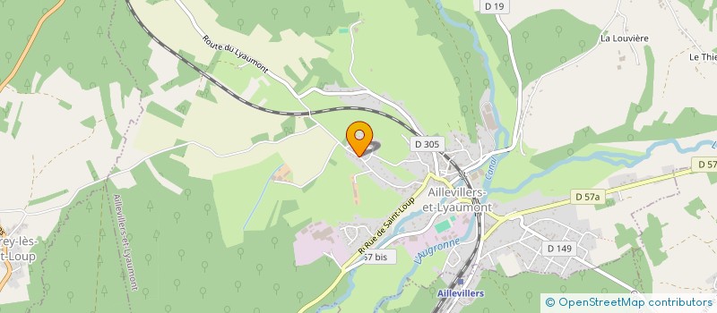 localisation de l'entreprise MADAME MARYLINE BORLOT  AILLEVILLERS-ET-LYAUMONT