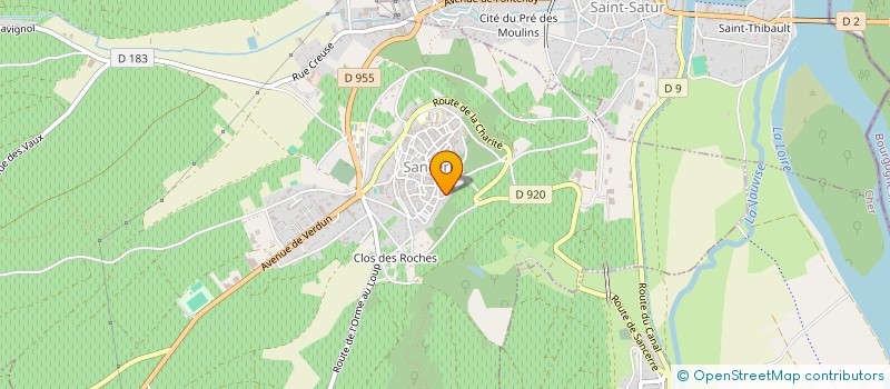 localisation de l'entreprise MADAME MARYLINE BRANECKI  SANCERRE