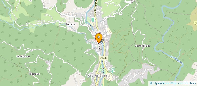 localisation de l'entreprise MADAME MARYLINE BREYSSE à VALS-LES-BAINS