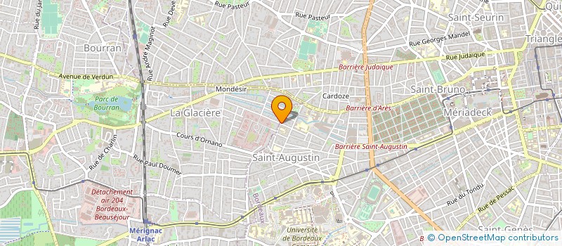 localisation de l'entreprise MADAME MARYLINE BRIFAUD à BORDEAUX