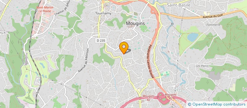 localisation de l'entreprise MADAME MARYLINE BURNO à MOUGINS
