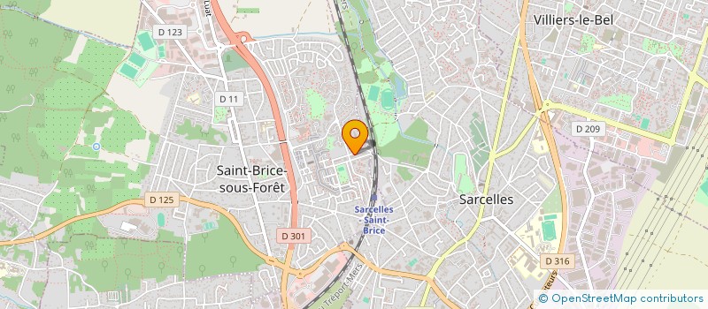 localisation de l'entreprise MADAME MARYLINE CAILLON à SAINT-BRICE-SOUS-FORET