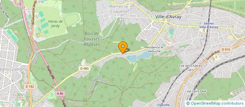 localisation de l'entreprise MADAME MARYLINE CALAUDI  VILLE-D'AVRAY