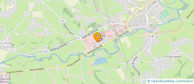 localisation de l'entreprise MADAME MARYLINE CARLONE  SAINT-NIZIER-SOUS-CHARLIEU