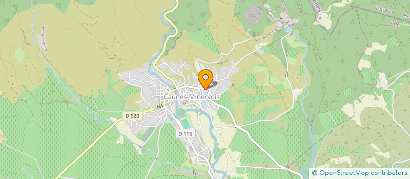 localisation de l'entreprise MADAME MARYLINE CARNUS  CAUNES-MINERVOIS