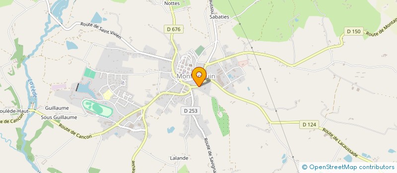 localisation de l'entreprise MADAME MARYLINE CHAMPION  MONTAGNAC-SUR-LEDE