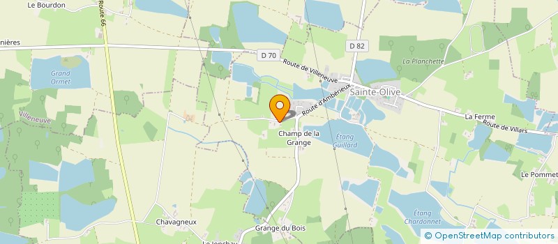 localisation de l'entreprise MADAME MARYLINE CHATEL  SAINTE-OLIVE