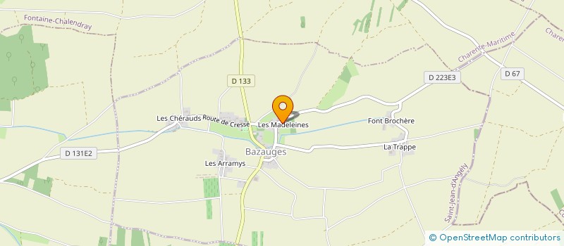 localisation de l'entreprise MADAME MARYLINE CLEMENCEAU  BAZAUGES