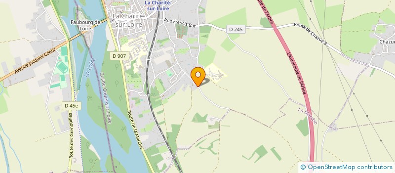 localisation de l'entreprise MADAME MARYLINE COARASA  LA CHARITE-SUR-LOIRE