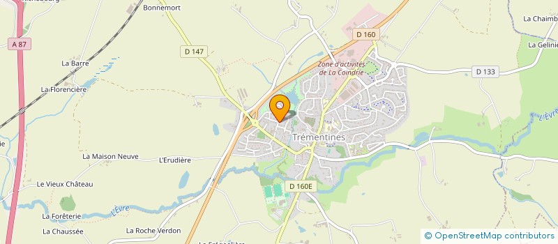 localisation de l'entreprise MADAME MARYLINE COIFFARD  TREMENTINES