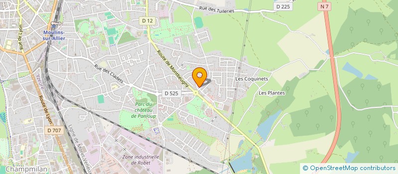 localisation de l'entreprise MADAME MARYLINE COLAS  YZEURE