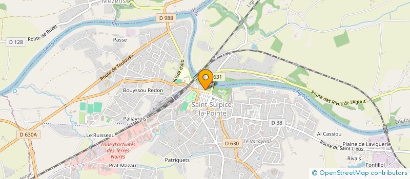 localisation de l'entreprise MADAME MARYLINE CORTES  SAINT-SULPICE-LA-POINTE